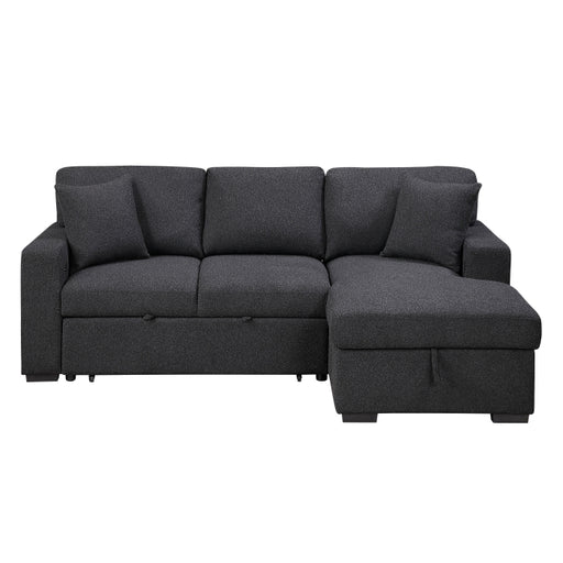9630BK*22LRC (2)Sectional with Right Chaise, Pull-out Bed, Hidden Storage and Shelves, Charging Ports - 9630BK*22LRC