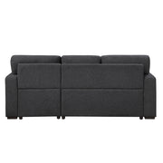 9630BK*22LRC (2)Sectional with Right Chaise, Pull-out Bed, Hidden Storage and Shelves, Charging Ports - 9630BK*22LRC