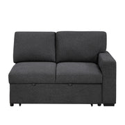 9630BK*3LC2R (3)Sectional with Left Chaise, Pull-out Bed, Hidden Storages  and Shelves, Charging Ports - 9630BK*3LC2R