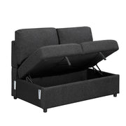 9630BK*4LC2R (4)Sectional with Left Chaise, Pull-out Bed, Hidden Storages and Shelves, Charging Ports - 9630BK*4LC2R
