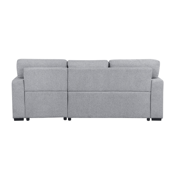 9630GY*22LRC (2)Sectional with Right Chaise, Pull-out Bed, Hidden Storage and Shelves, Charging Ports - 9630GY*22LRC