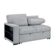 9630GY*22LRC (2)Sectional with Right Chaise, Pull-out Bed, Hidden Storage and Shelves, Charging Ports - 9630GY*22LRC