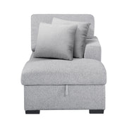 9630GY*22LRC (2)Sectional with Right Chaise, Pull-out Bed, Hidden Storage and Shelves, Charging Ports - 9630GY*22LRC