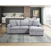 9630GY*22LRC (2)Sectional with Right Chaise, Pull-out Bed, Hidden Storage and Shelves, Charging Ports - 9630GY*22LRC
