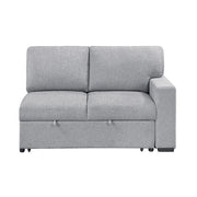 9630GY*2LC2R (2)Sectional with Left Chaise, Pull-out Bed, Hidden Storages and Shelves, Charging Ports - 9630GY*2LC2R