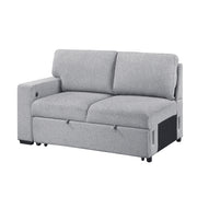 9630GY*32LRC (3)Sectional with Right Chaise, Pull-out Bed, Hidden Storages and Shelves, Charging Ports - 9630GY*32LRC