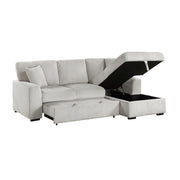 9633MNB*22LRC (2)2-Piece Sectional with Pull-out Bed and Right Chaise with Hidden Storage - 9633MNB*22LRC