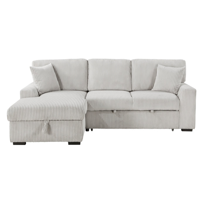 9633MNB*2LC2R (2)2-Piece Sectional with Pull-out Bed and Left Chaise with Hidden Storage - 9633MNB*2LC2R