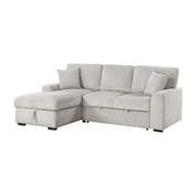 9633MNB*2LC2R (2)2-Piece Sectional with Pull-out Bed and Left Chaise with Hidden Storage - 9633MNB*2LC2R