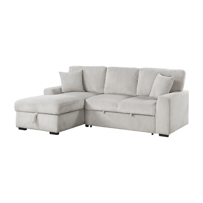9633MNB*2LC2R (2)2-Piece Sectional with Pull-out Bed and Left Chaise with Hidden Storage - 9633MNB*2LC2R