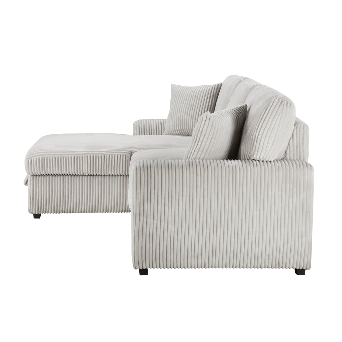 9633MNB*2LC2R (2)2-Piece Sectional with Pull-out Bed and Left Chaise with Hidden Storage - 9633MNB*2LC2R