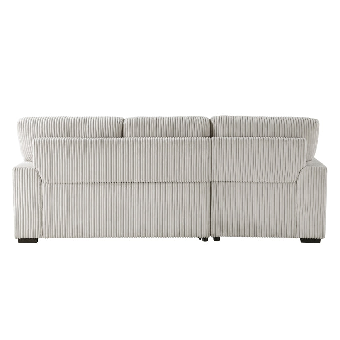 9633MNB*2LC2R (2)2-Piece Sectional with Pull-out Bed and Left Chaise with Hidden Storage - 9633MNB*2LC2R