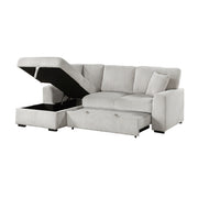 9633MNB*2LC2R (2)2-Piece Sectional with Pull-out Bed and Left Chaise with Hidden Storage - 9633MNB*2LC2R