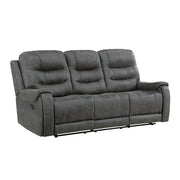 9634DGY*2 2pc Set: Sofa, Love - 9634DGY*2