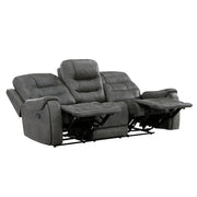 9634DGY*2 2pc Set: Sofa, Love - 9634DGY*2