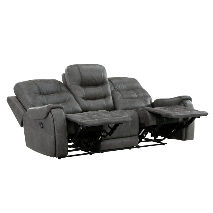 9634DGY*2 2pc Set: Sofa, Love - 9634DGY*2