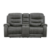 9634DGY*2 2pc Set: Sofa, Love - 9634DGY*2