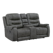 9634DGY*2 2pc Set: Sofa, Love - 9634DGY*2
