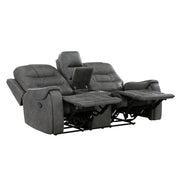 9634DGY*2 2pc Set: Sofa, Love - 9634DGY*2