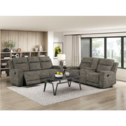9635BR-2 Double Reclining Love Seat with Center Console - 9635BR-2