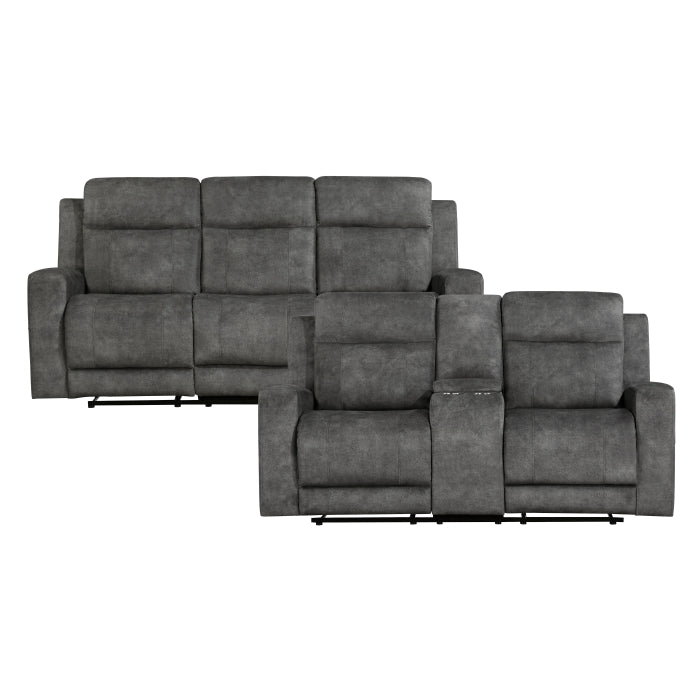 9635DG*2 2pc Set: Sofa, Love - 9635DG*2