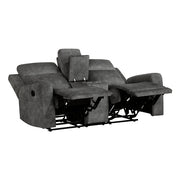 9635DG-2 Double Reclining Love Seat with Center Console - 9635DG-2
