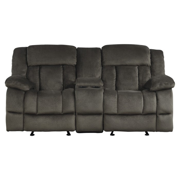 9636-2 Double Glider Reclining Love Seat with Center Console - 9636-2
