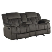 9636-2 Double Glider Reclining Love Seat with Center Console - 9636-2
