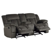 9636-2 Double Glider Reclining Love Seat with Center Console - 9636-2