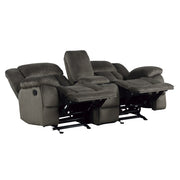 9636-2 Double Glider Reclining Love Seat with Center Console - 9636-2
