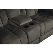 9636-2 Double Glider Reclining Love Seat with Center Console - 9636-2