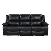 9639BK*2 2pc Set: Sofa, Love - 9639BK*2