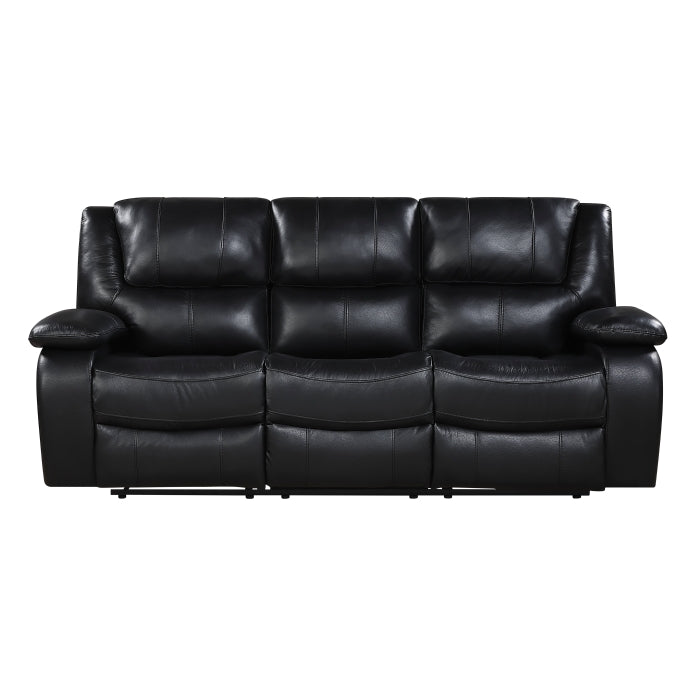 9639BK*2 2pc Set: Sofa, Love - 9639BK*2