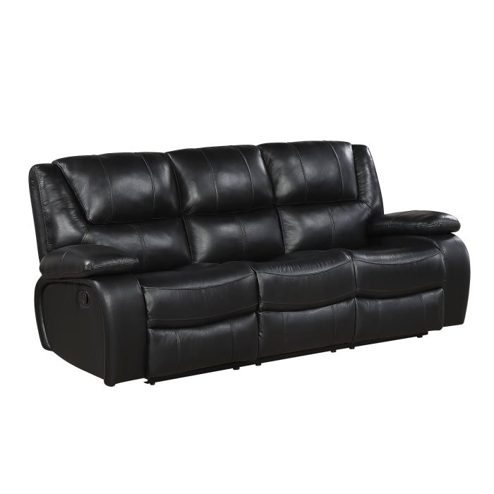 9639BK*2 2pc Set: Sofa, Love - 9639BK*2