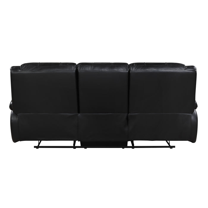 9639BK*2 2pc Set: Sofa, Love - 9639BK*2
