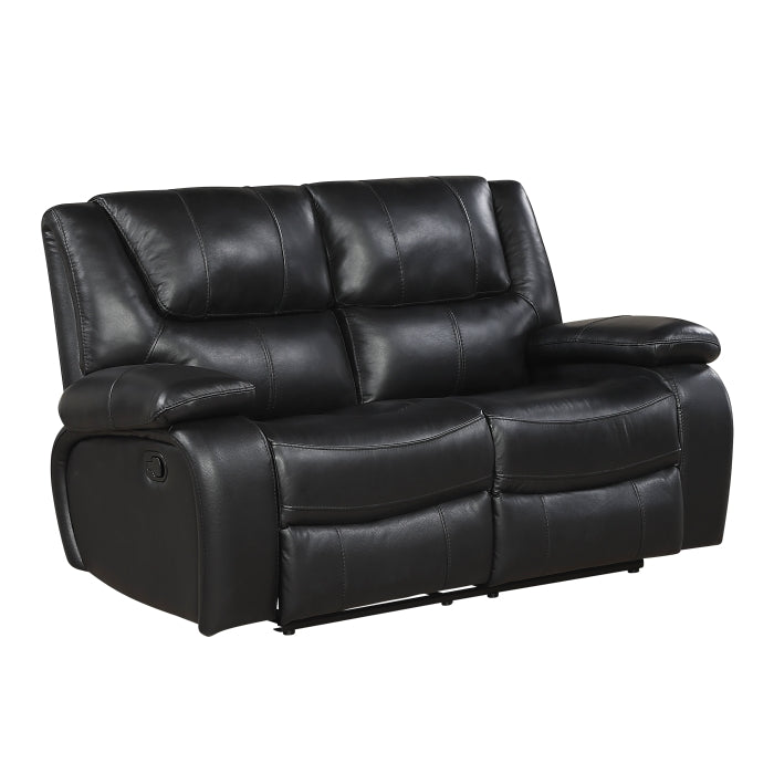 9639BK*2 2pc Set: Sofa, Love - 9639BK*2