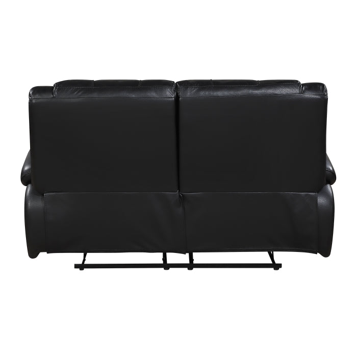9639BK*2 2pc Set: Sofa, Love - 9639BK*2