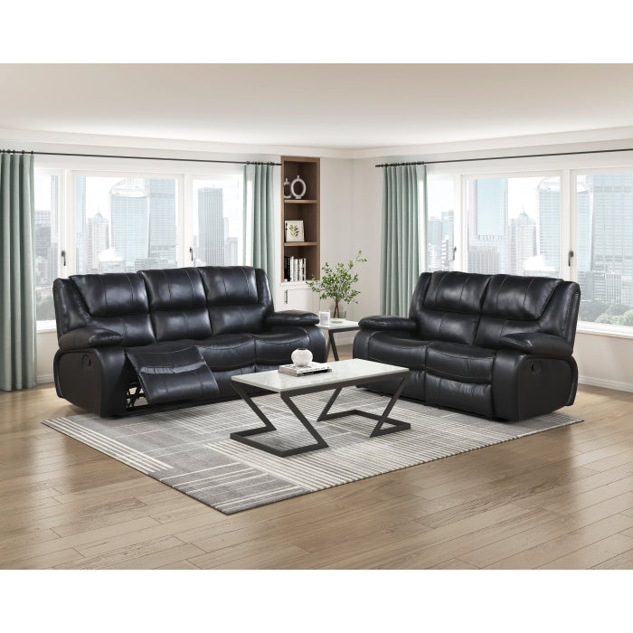 9639BK-2 Double Reclining Love Seat - 9639BK-2