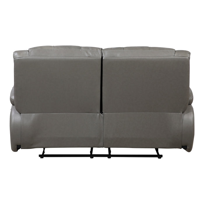 9639GY-2 Double Reclining Love Seat - 9639GY-2