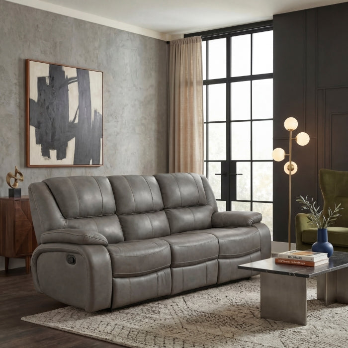 9639GY-3 Double Reclining Sofa - 9639GY-3