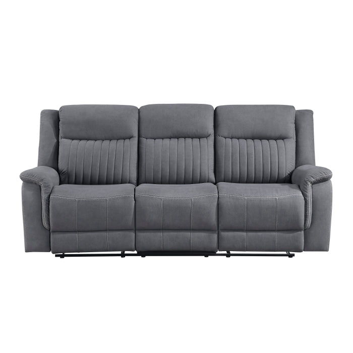 9646GY*2 2pc Set: Sofa, Love - 9646GY*2