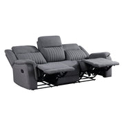 9646GY*2 2pc Set: Sofa, Love - 9646GY*2