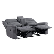 9646GY*2 2pc Set: Sofa, Love - 9646GY*2