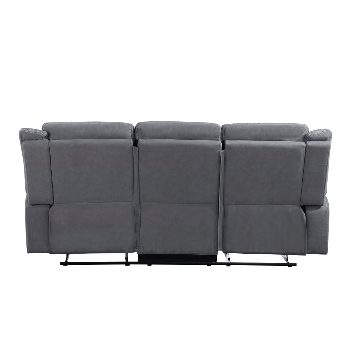 9646GY-3 Double Reclining Sofa - 9646GY-3