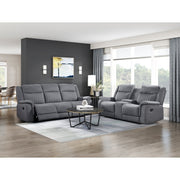 9646GY-3 Double Reclining Sofa - 9646GY-3
