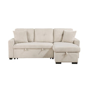 9649BE*SC (3)3-Piece Reversible Sectional with Pull-out Bed and Hidden Storage - 9649BE*SC