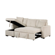 9649BE*SC (3)3-Piece Reversible Sectional with Pull-out Bed and Hidden Storage - 9649BE*SC