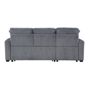 9649DG*SC (3)3-Piece Reversible Sectional with Pull-out Bed and Hidden Storage - 9649DG*SC
