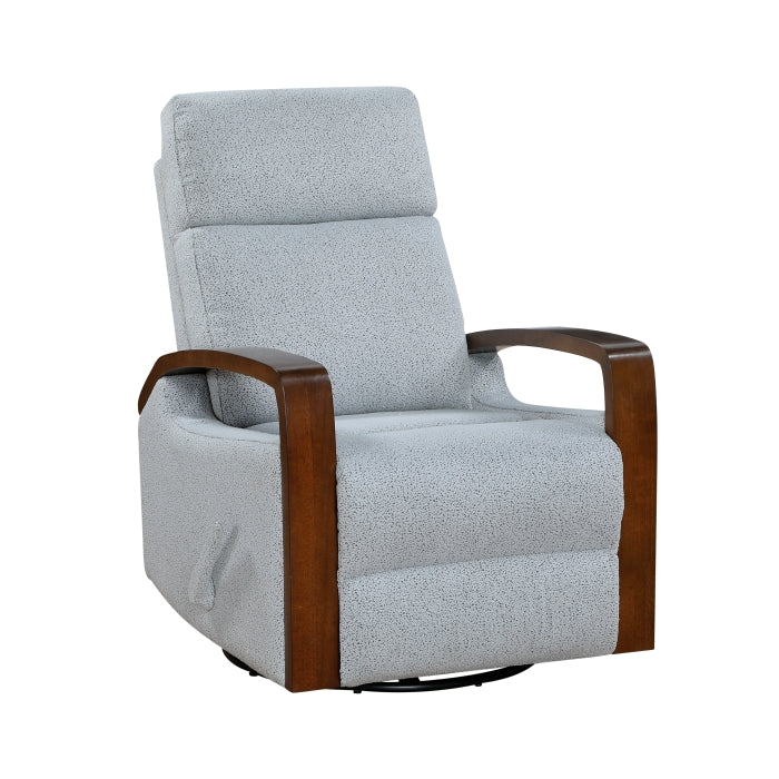 9659GRY-1 Swivel Glider Reclining Chair - 9659GRY-1