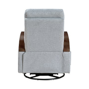 9659GRY-1 Swivel Glider Reclining Chair - 9659GRY-1